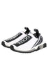 Dolce & Gabbana Black White Slip On Sorrento Sneakers Shoes